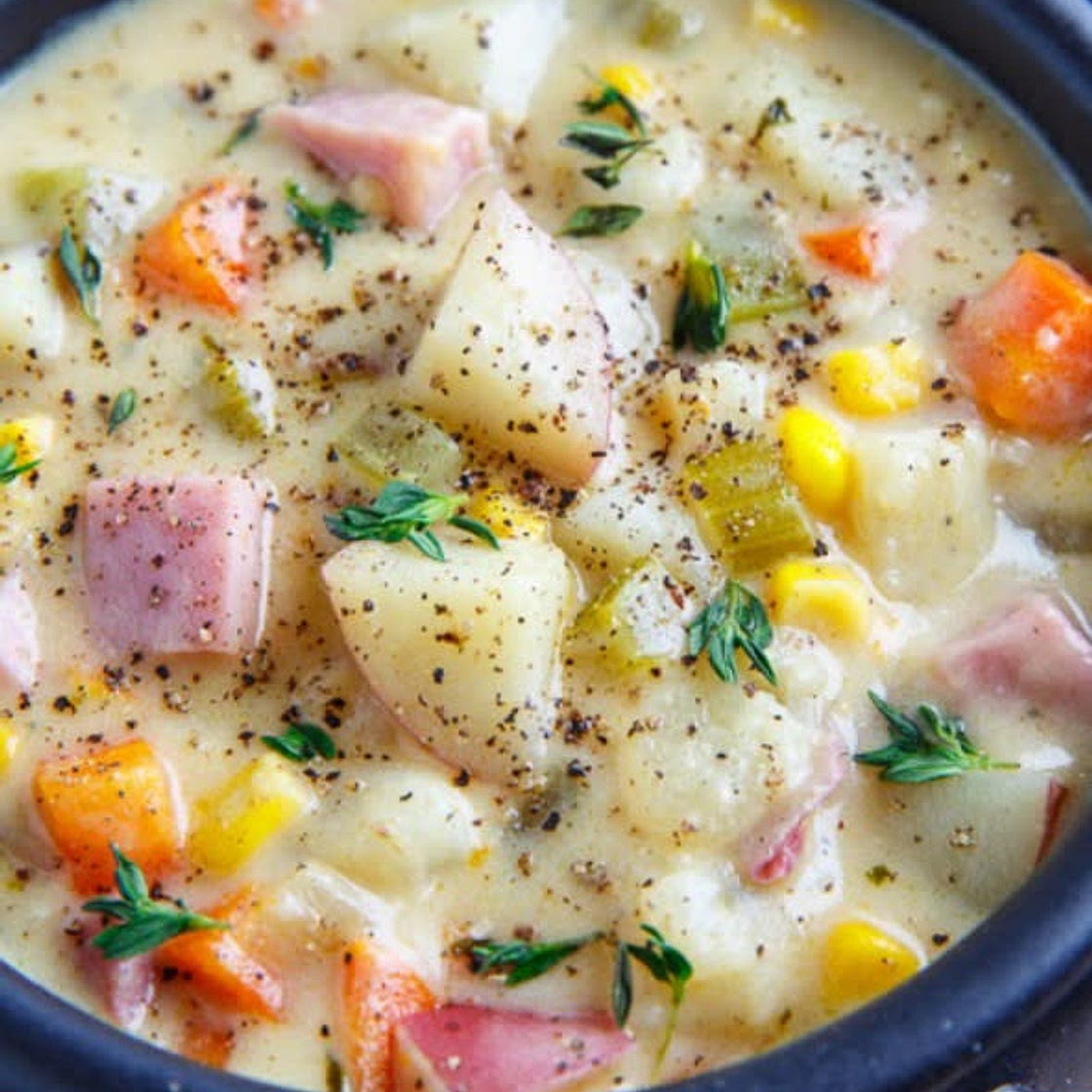 Potato, Ham & Corn Chowder 