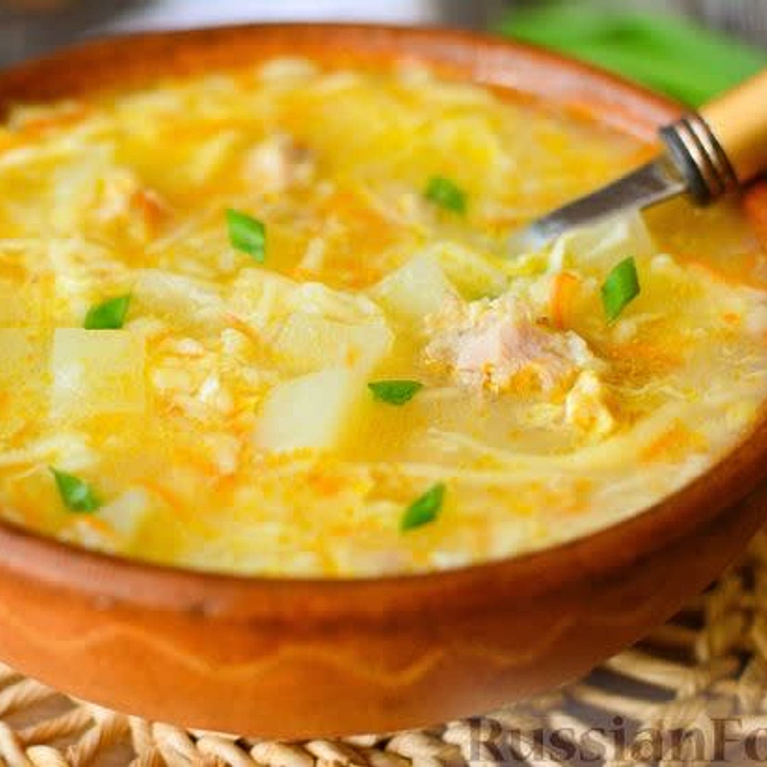 Суп "Затируха" с курицей