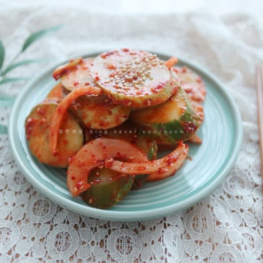 오이무침만들기