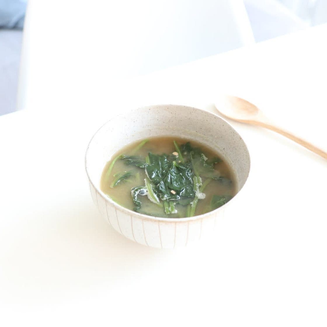 시금치된장국 끓이는법 아이국으로 좋아요