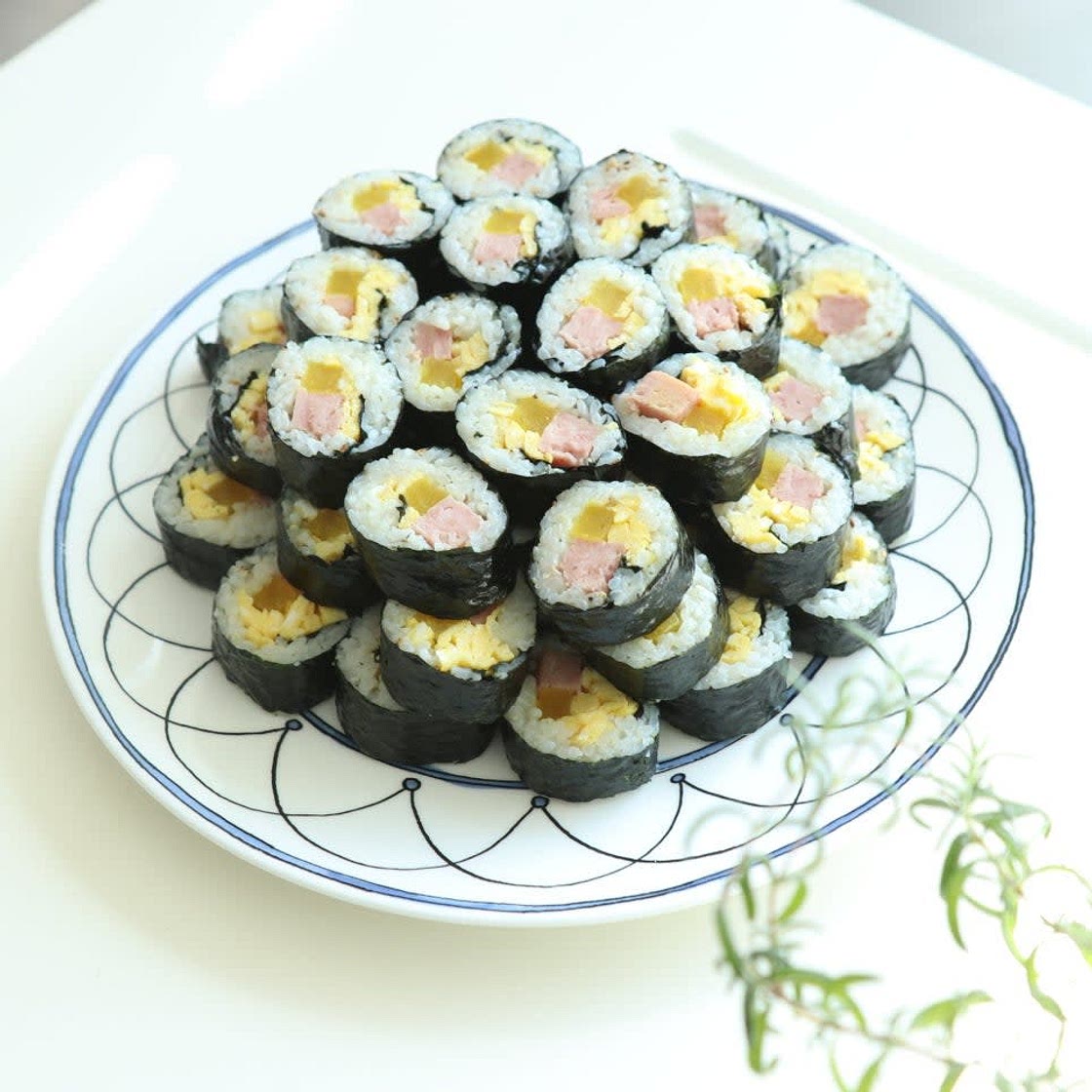 스팸김밥 만들기 간단하게 한끼 ~!