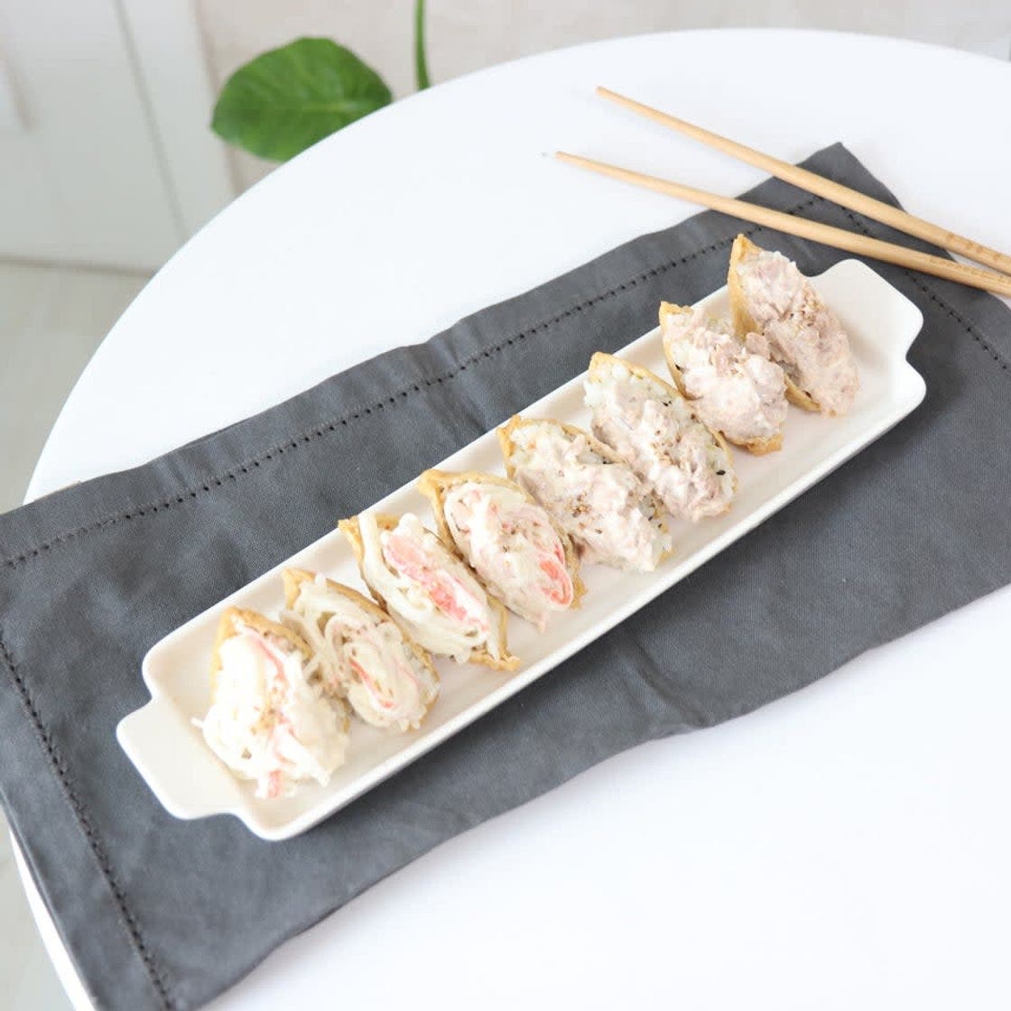 크래미 유부초밥 맛있게 만드는법 여기에 참치유부초밥 추가 ~