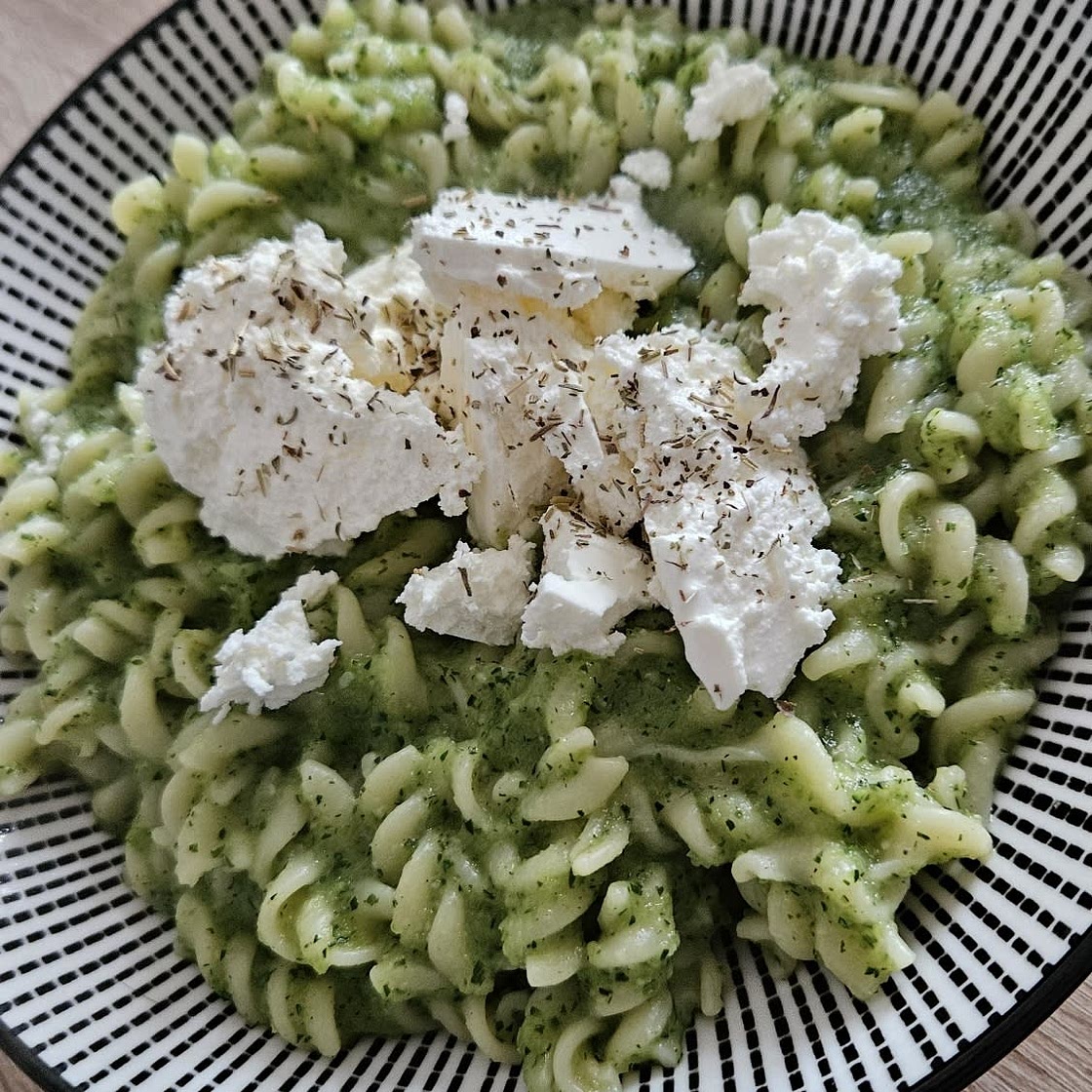 Pâtes ultra crémeuses sauce courgette