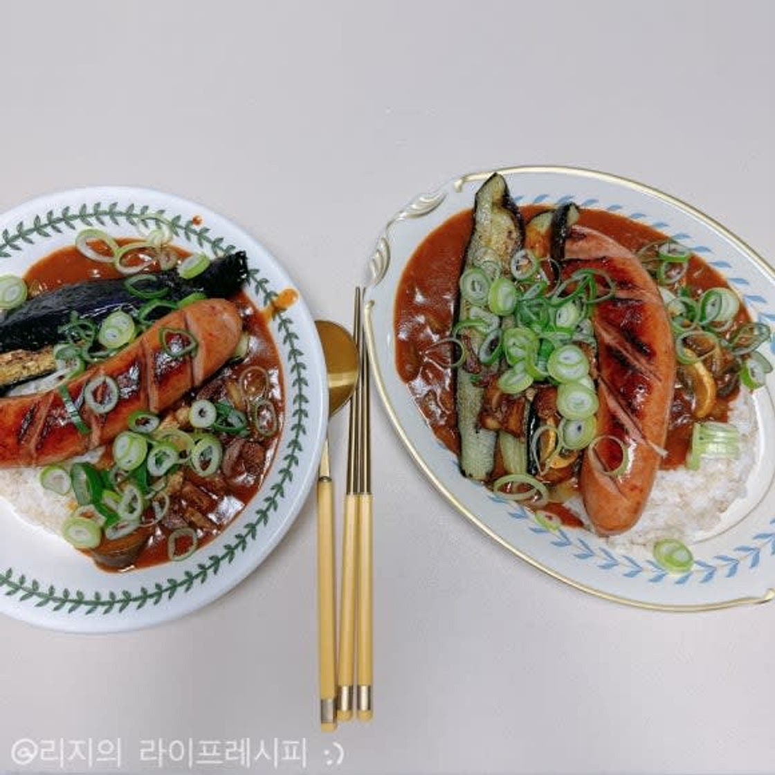 카레 맛있게 만드는법 고체카레와 킬바사 소세지 토핑 아비꼬카레 만들기