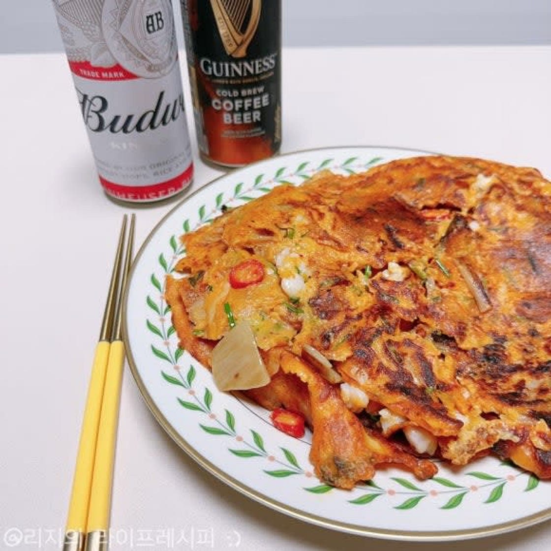 간단한 전요리 노릇노릇한 김치전 만드는법