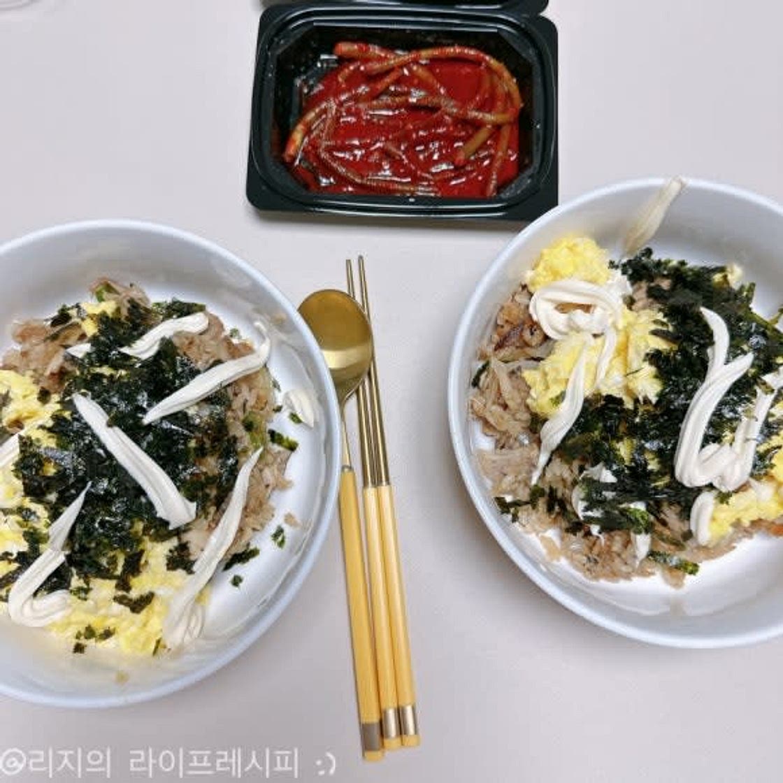 치밥 레시피 남은 치킨 요리 치킨볶음밥 치킨마요덮밥 만들기