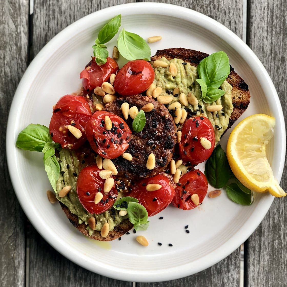 Mediterranean avo on toast