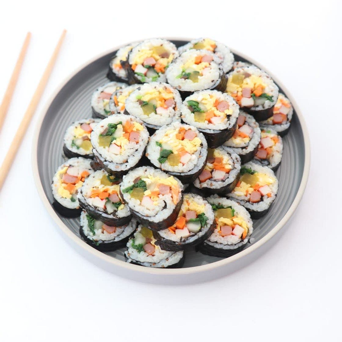 김밥맛있게싸는법 오이 부추 넣어서 했어요
