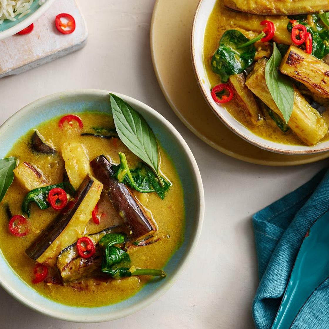 Thai-style aubergine curry