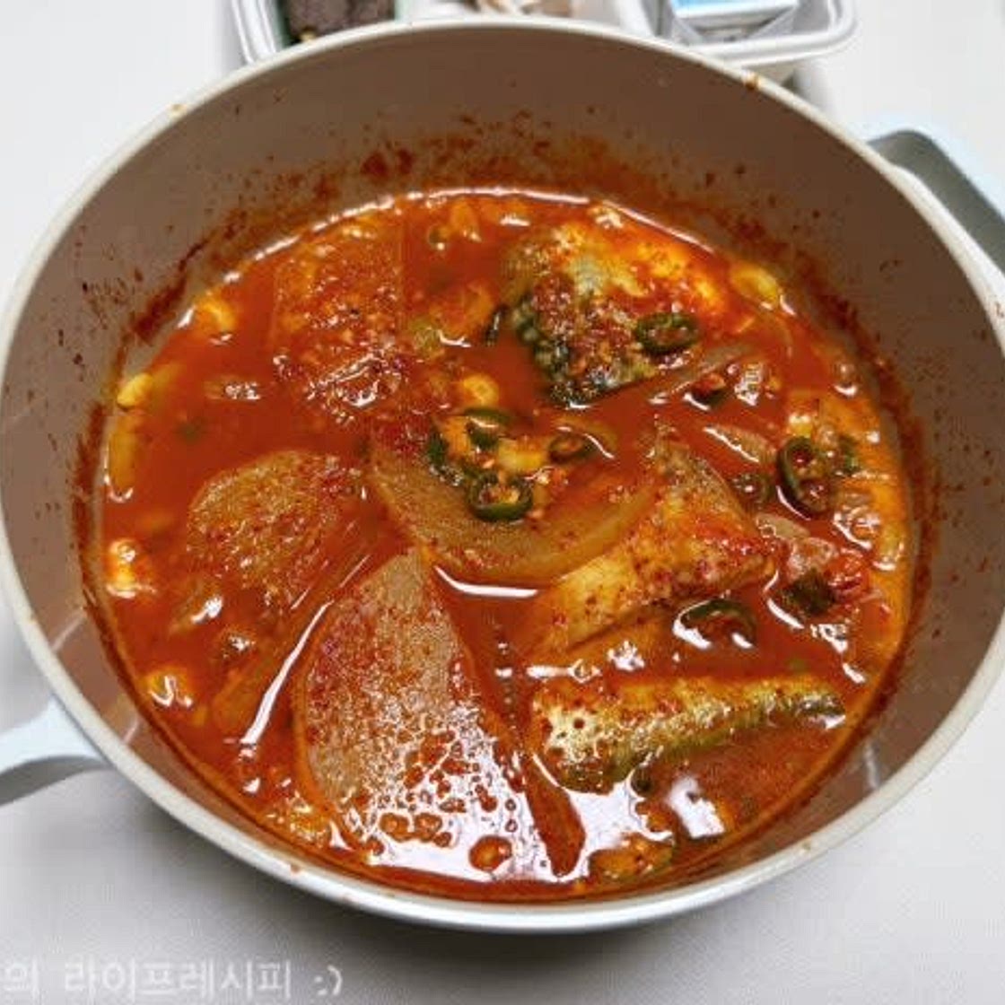사골육수활용 만든 고등어 무조림 레시피