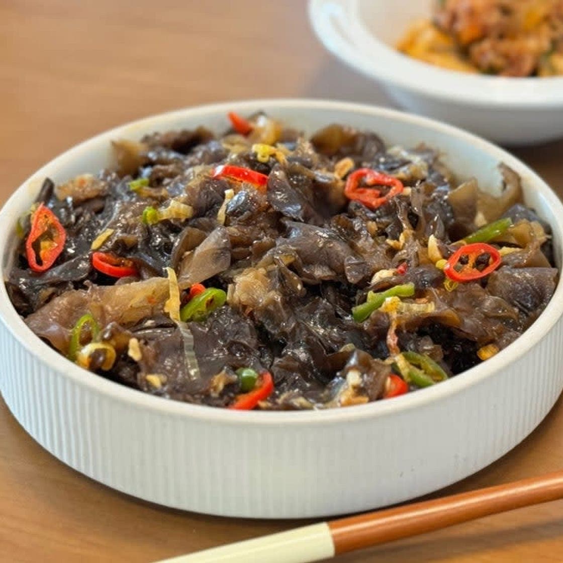 목이버섯볶음 만들기