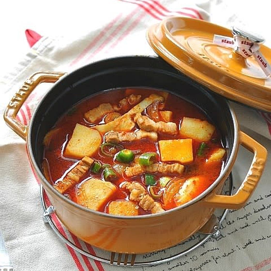 감자고추장찌개