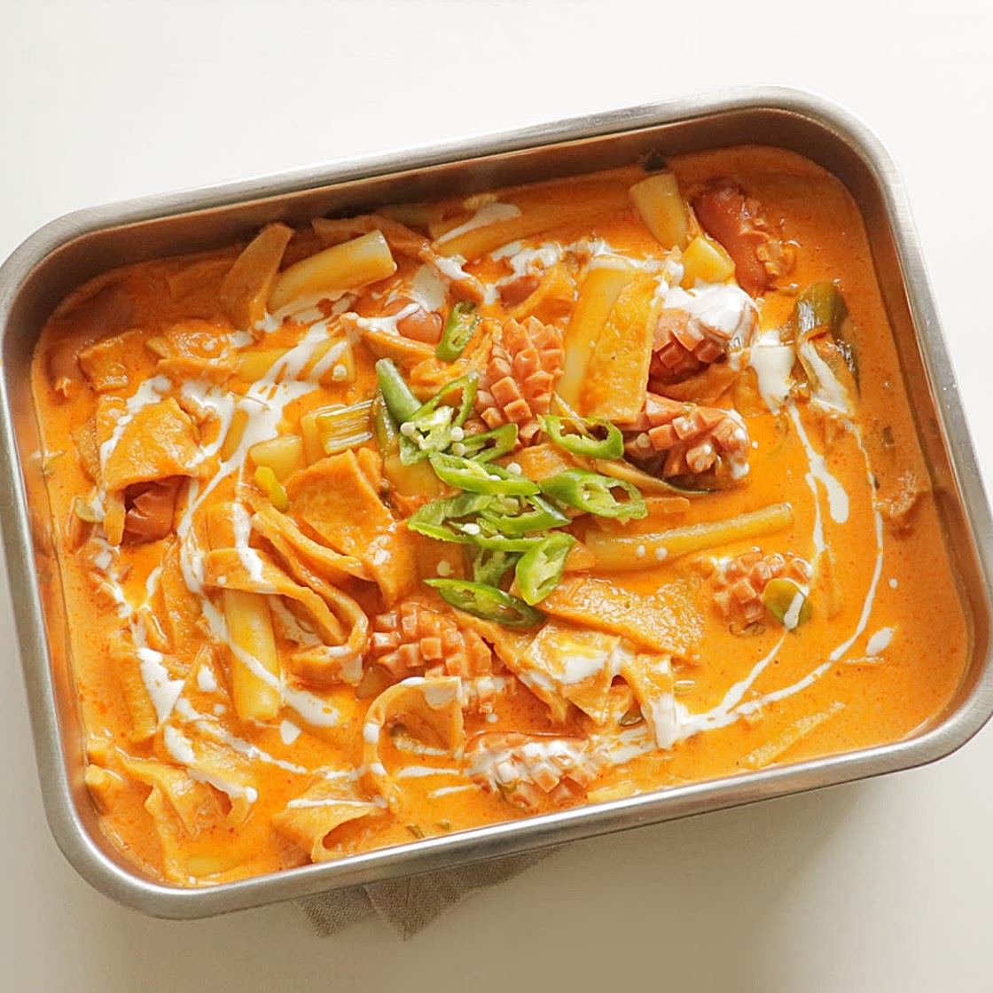 로제 크림 떡볶이