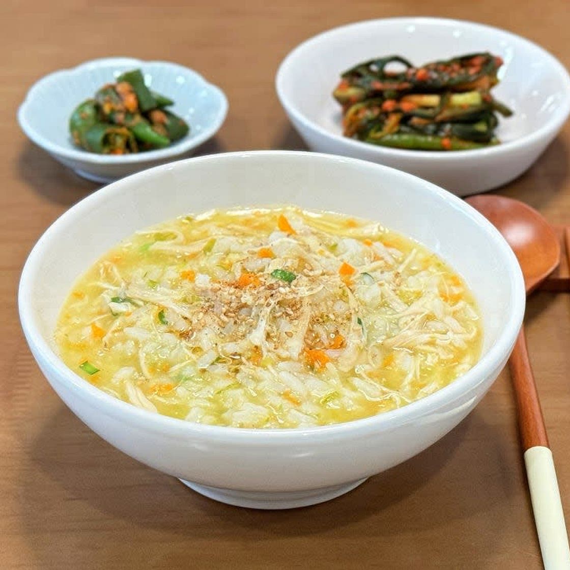 간단 닭죽 끓이는법