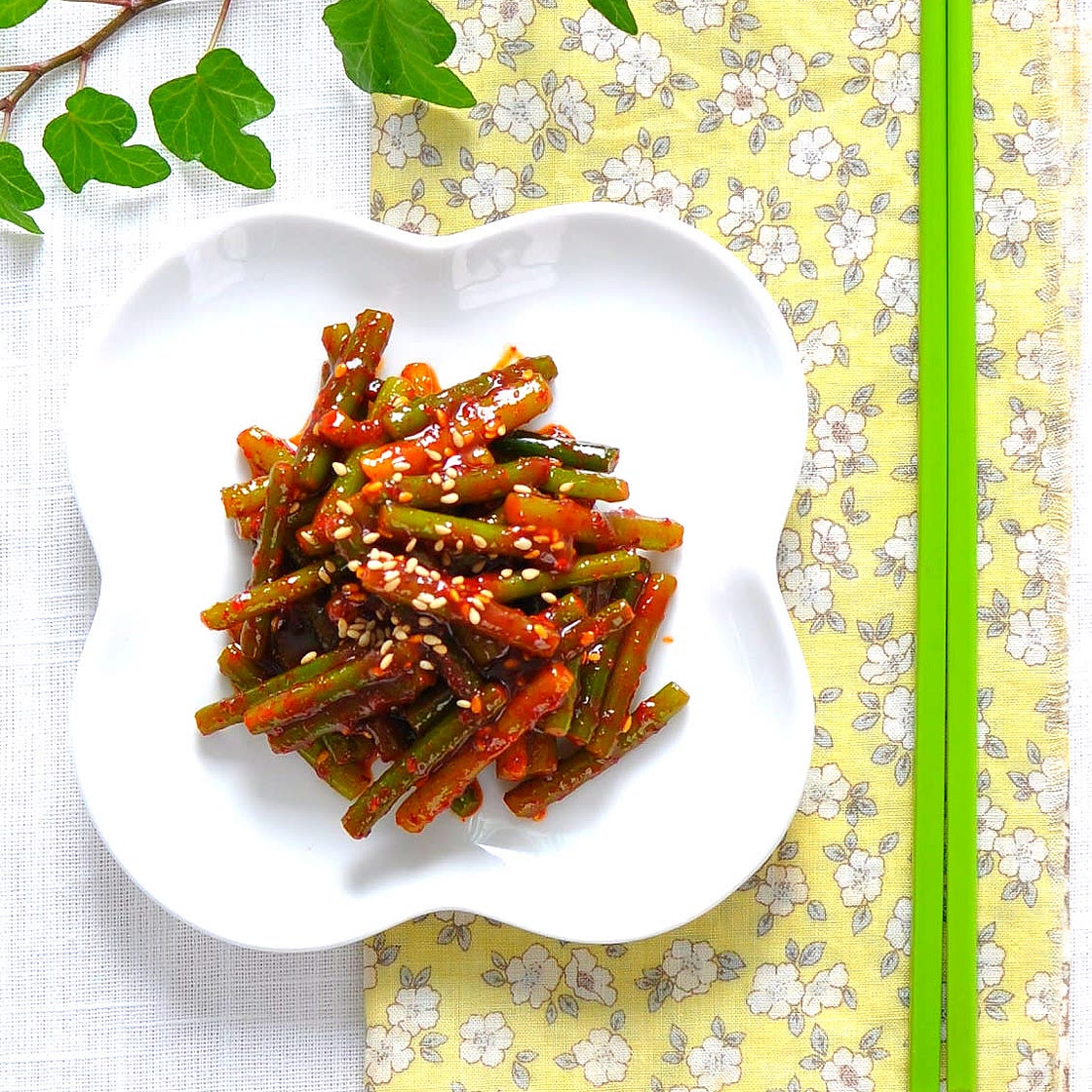 마늘종무침