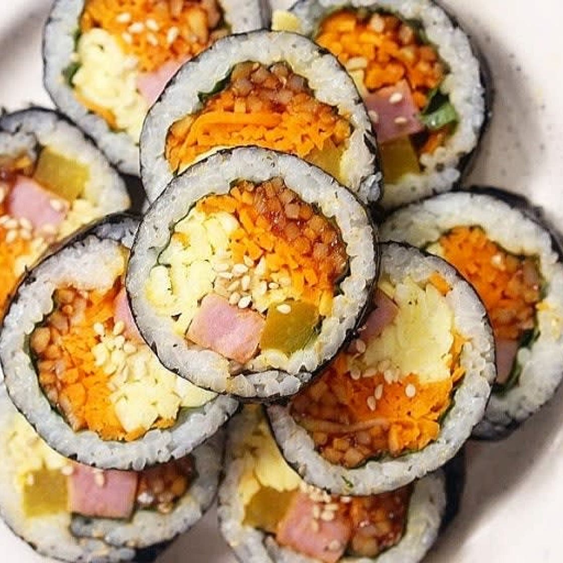 진미채김밥 만들기