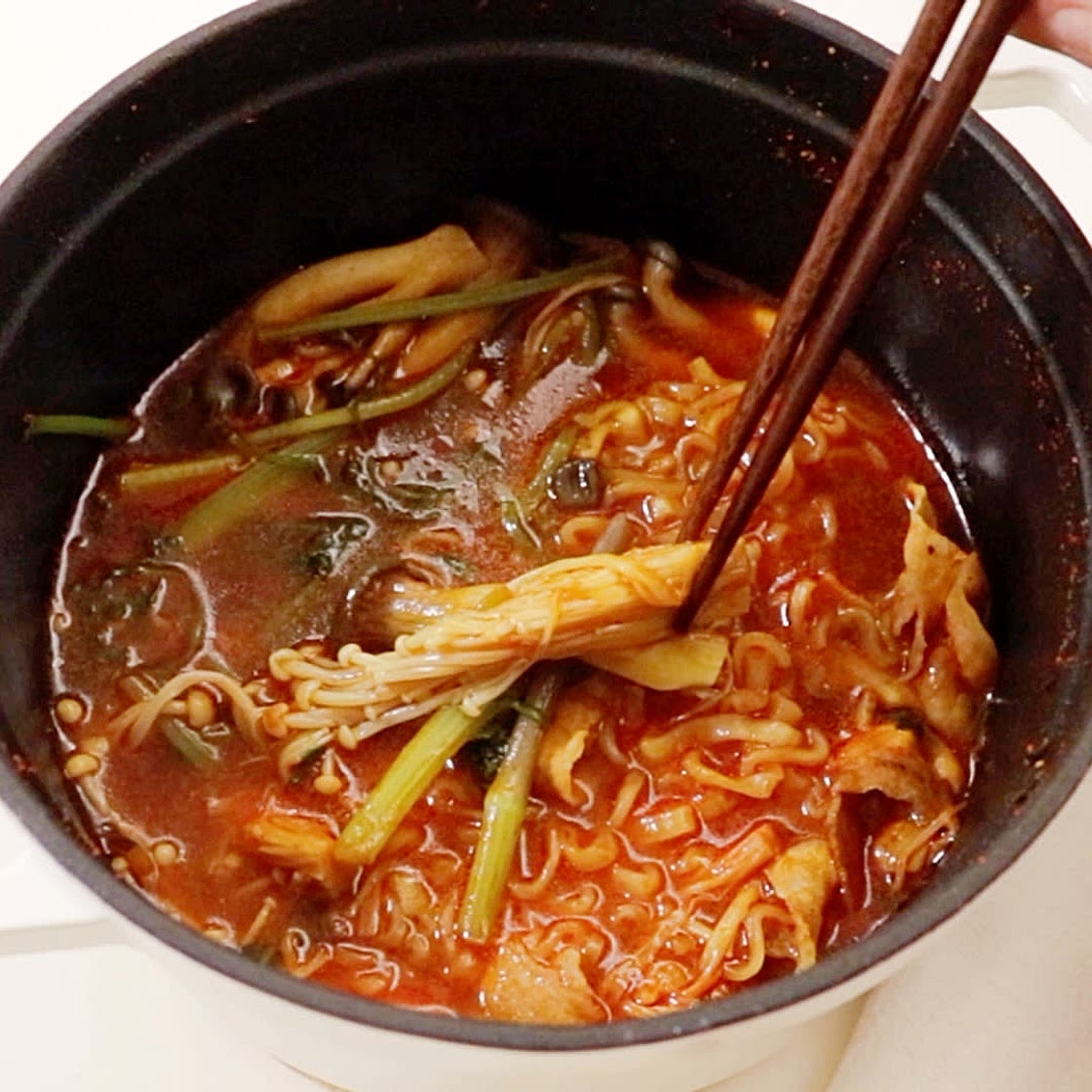 5분 등촌샤브 라면