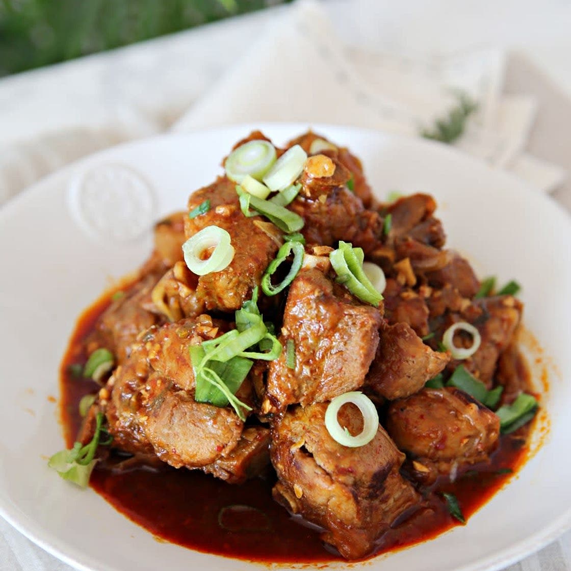 류수영 매운 돼지갈비찜 양념 레시피