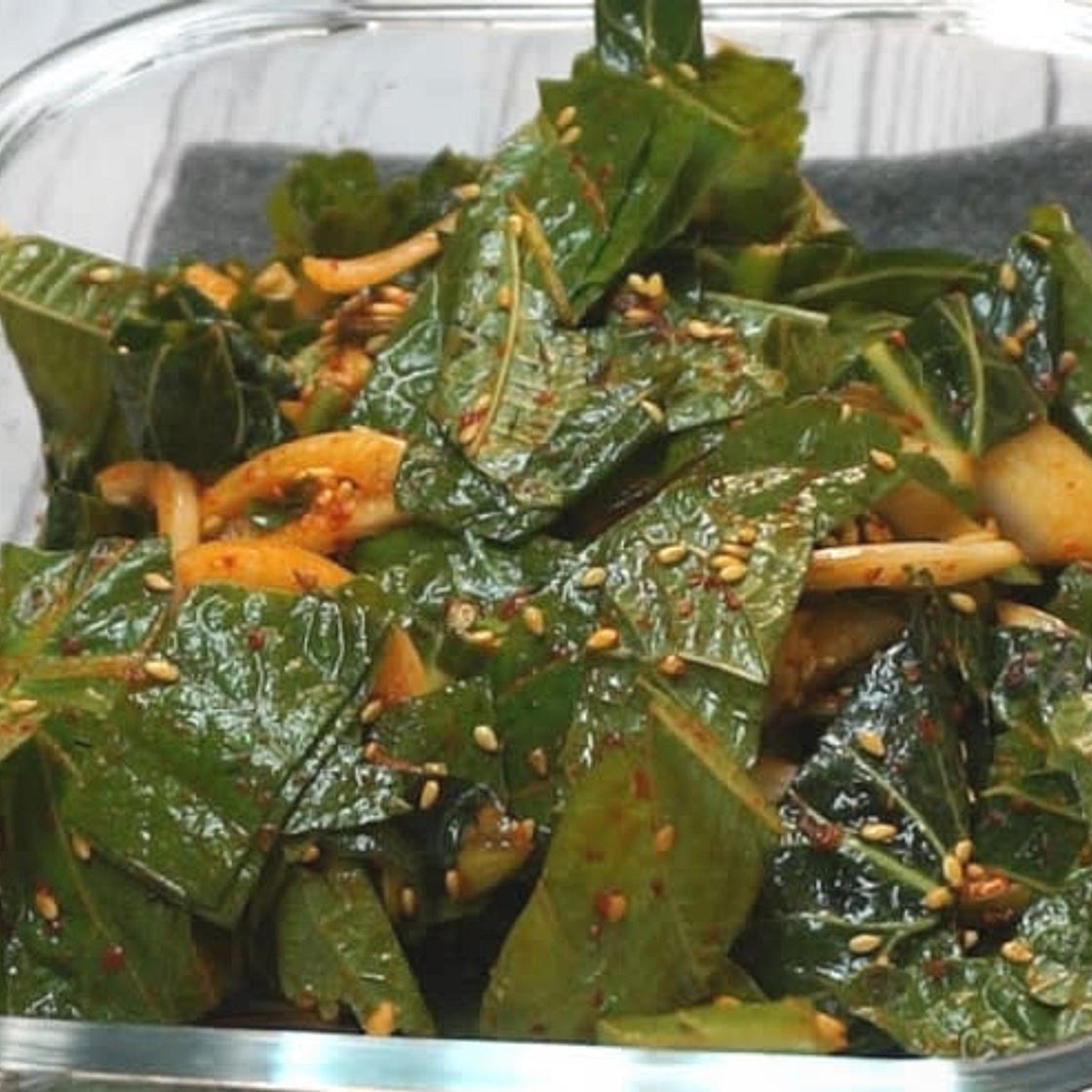 바로 먹는 깻잎 김치