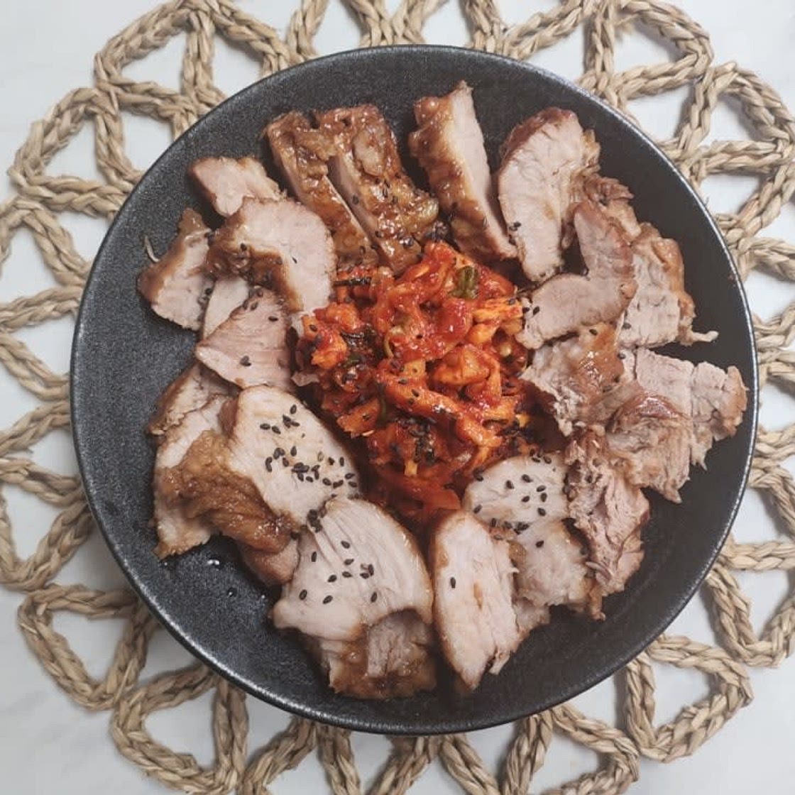 콜라 쌍화탕 통삼겹 수육