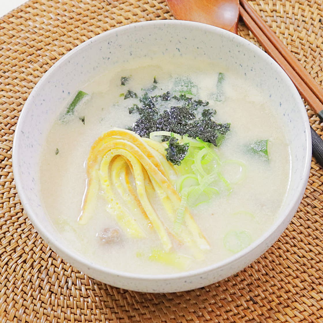 밀가루 우유 떡국