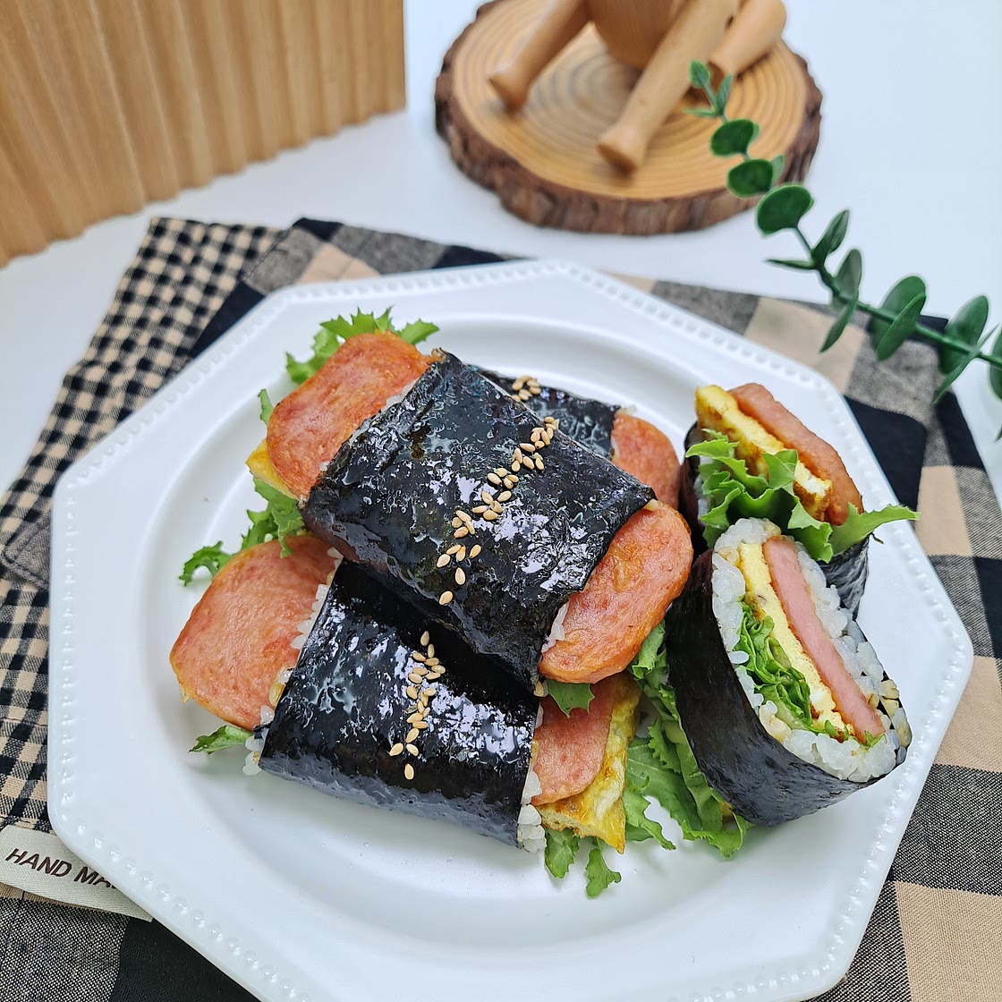 간단한 김밥 스팸계란김밥