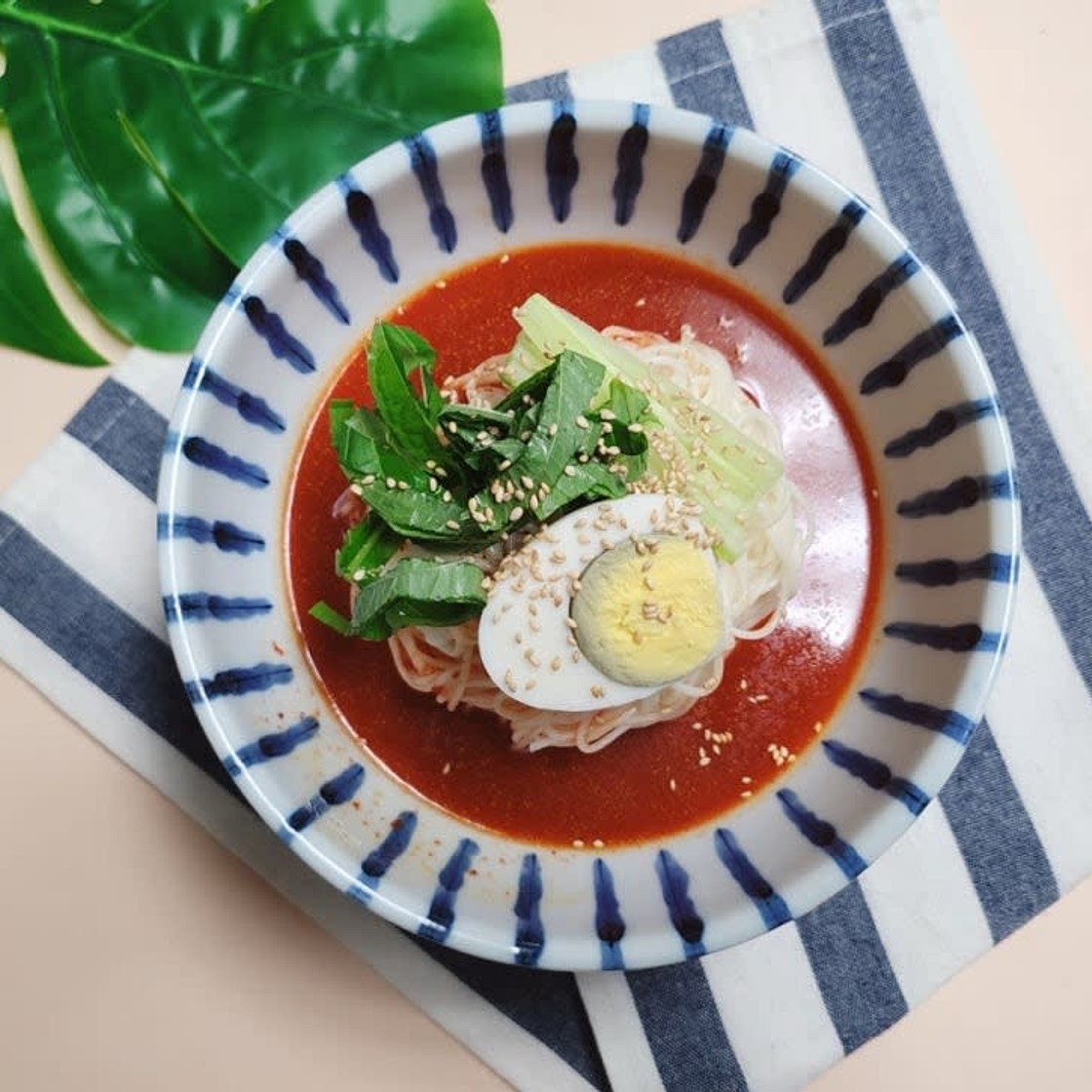 냉면육수 활용 비빔국수