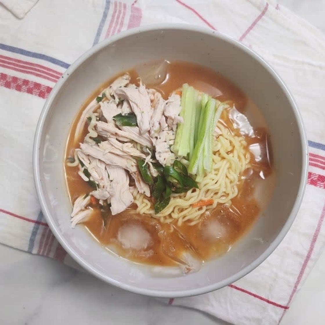 백종원 닭가슴살 냉라면 초계라면