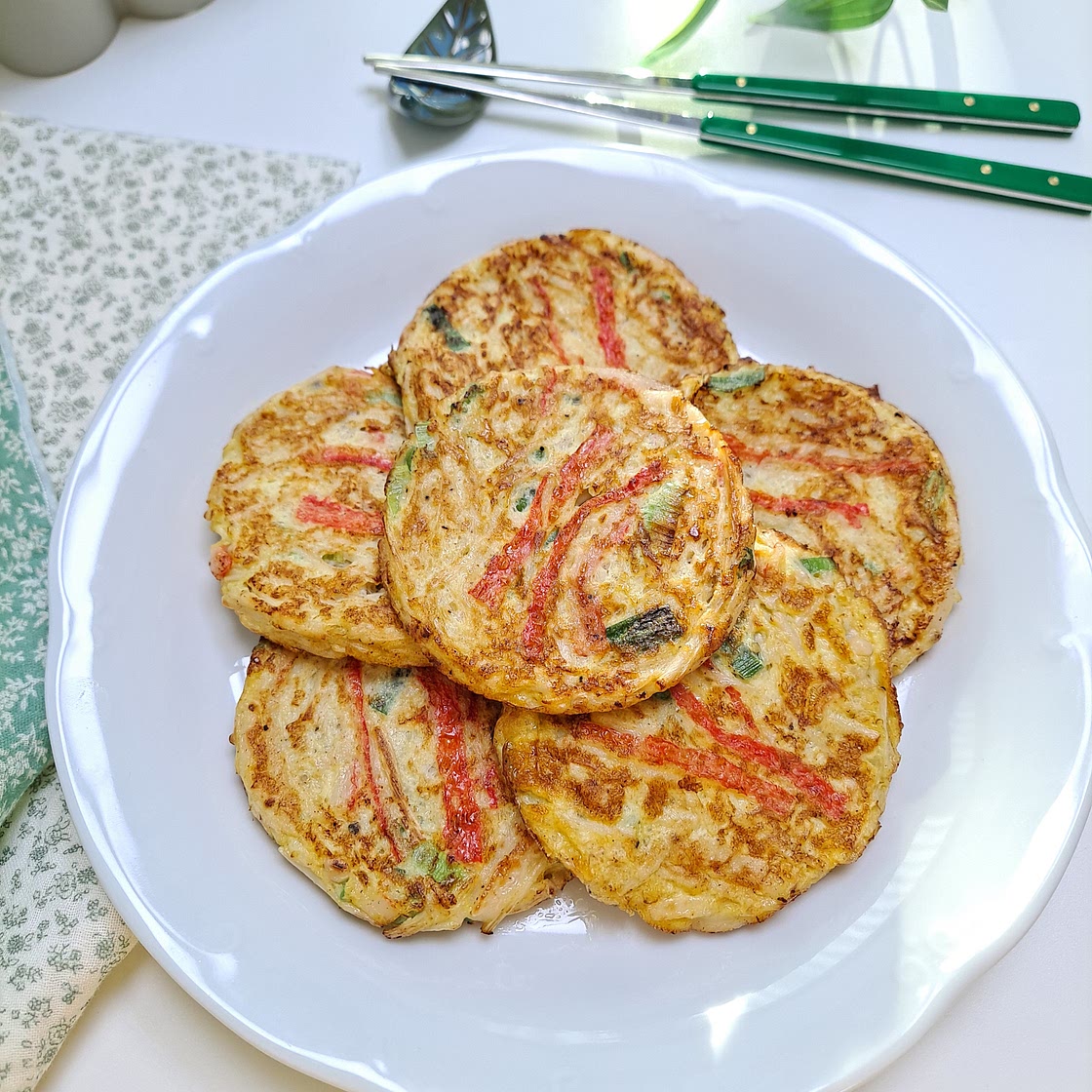 노밀가루 맛살 팽이버섯전