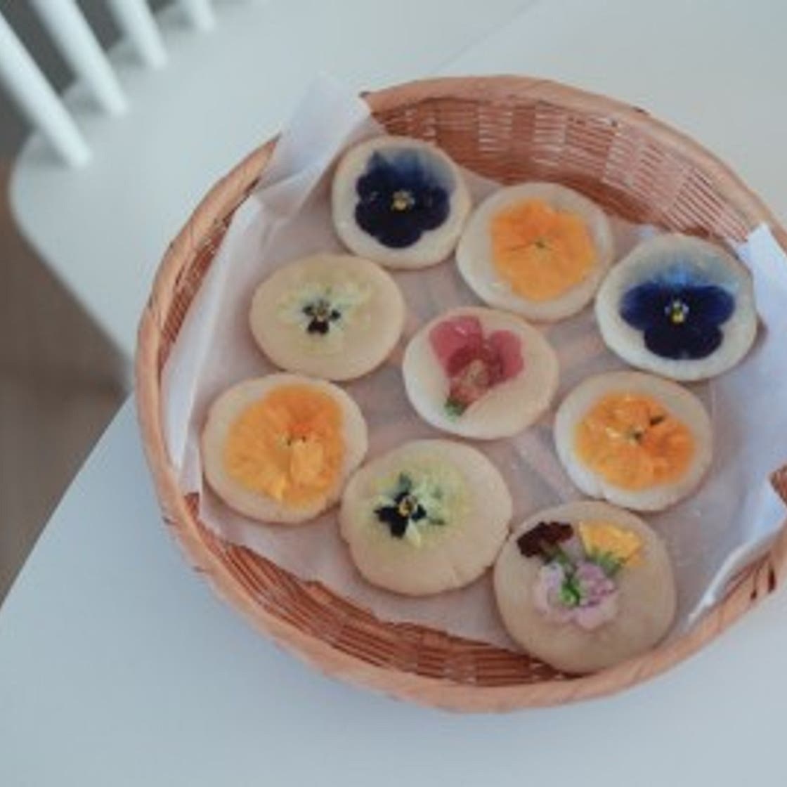 식용꽃을 이용한 화전 만들기
