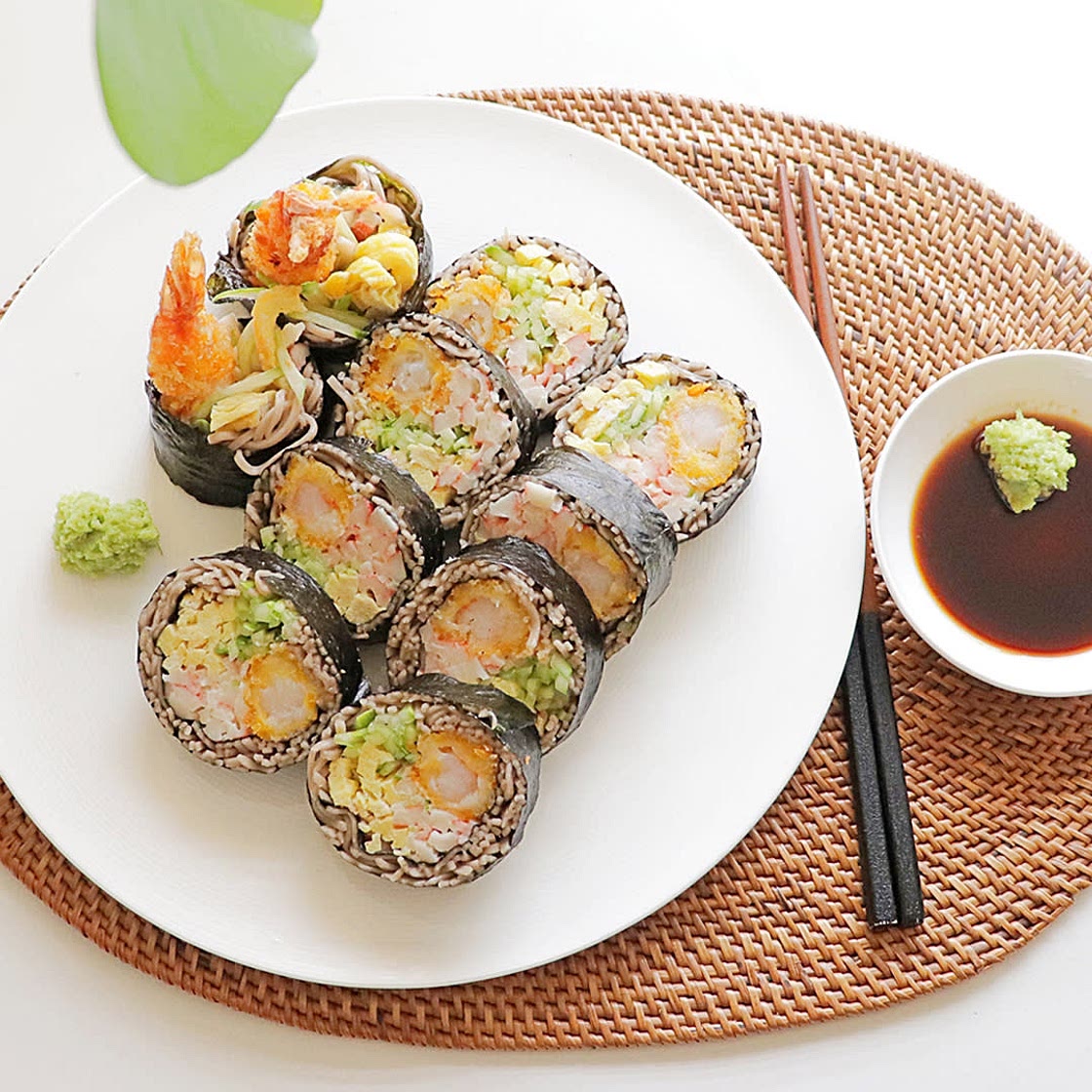 새우튀김 메밀김밥