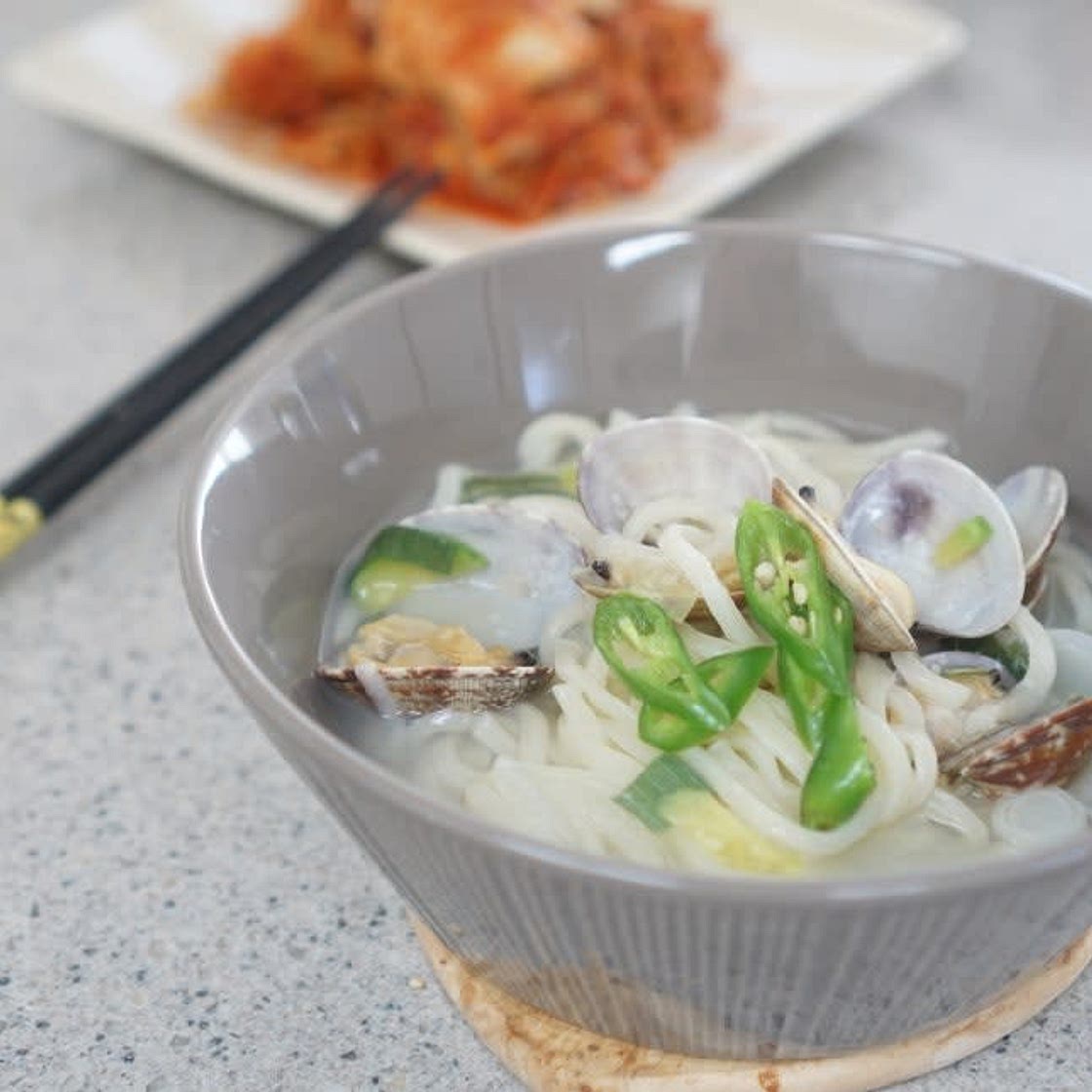 바지락칼국수 황금레시피 추운날 먹으니 더 맛있다