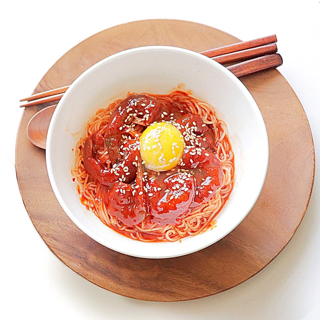 양념새우장 비빔면