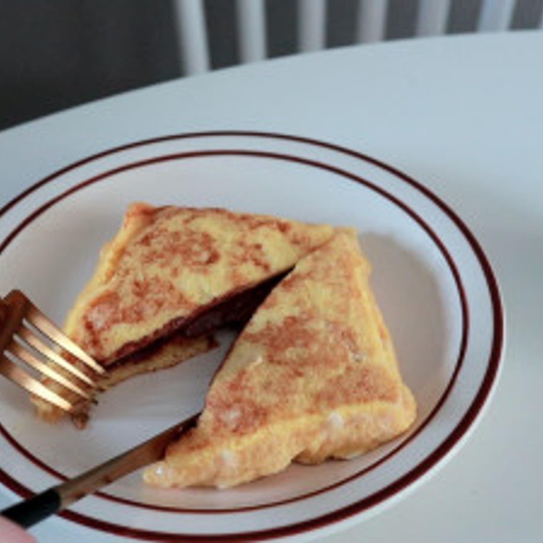 달달한 초콜릿 토스트 레시피