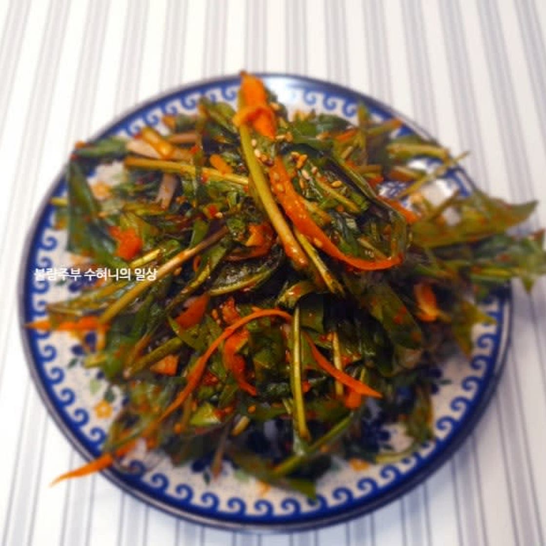 민들레나물 겉절이