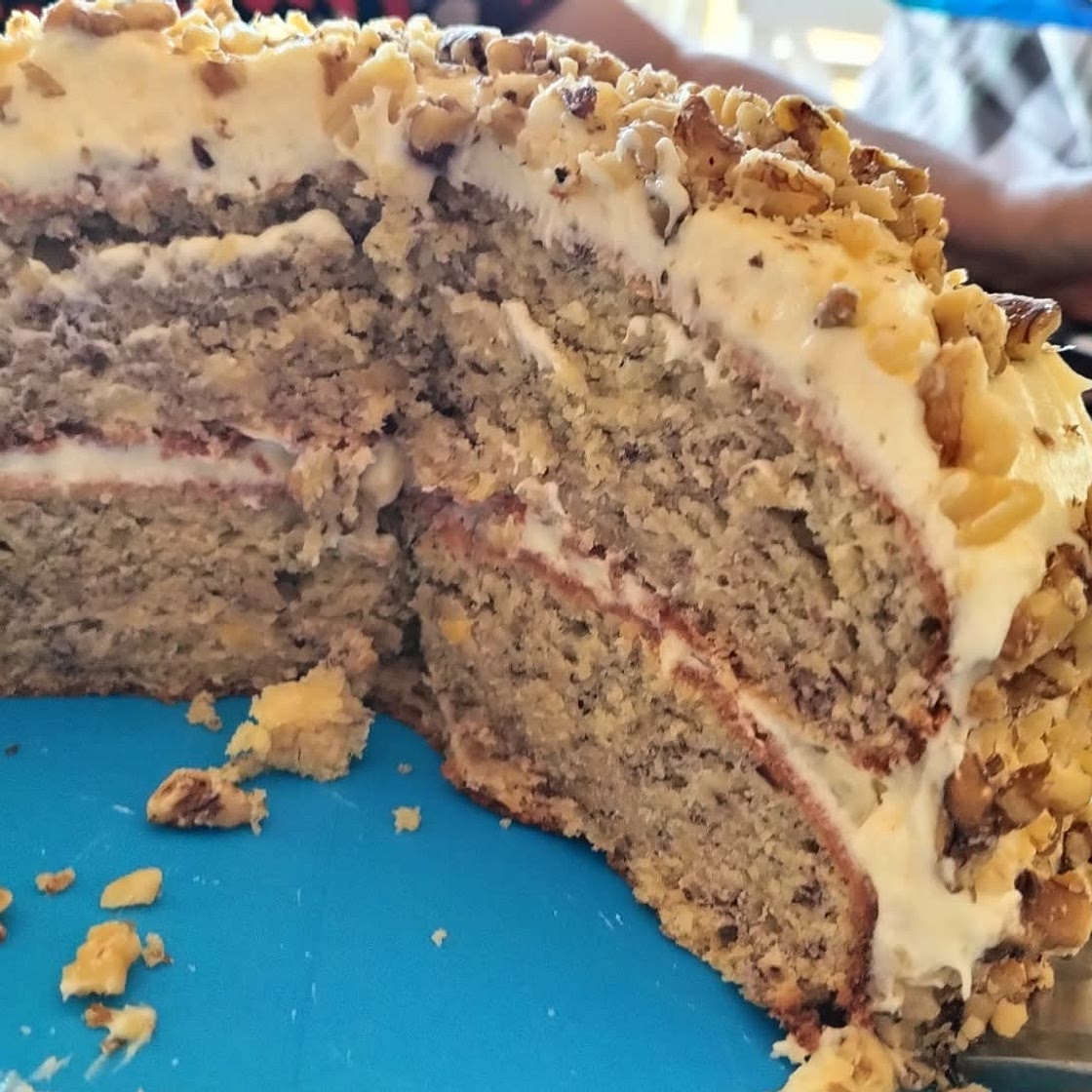 Banana Cake with Cream Cheese Frosting