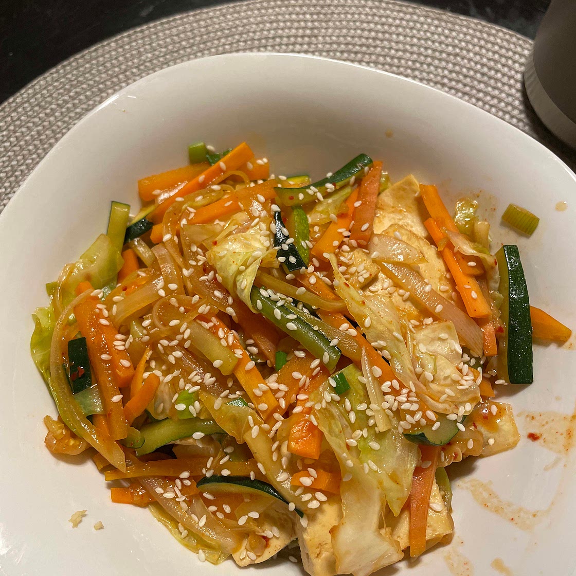Korean Tofu with Veggies