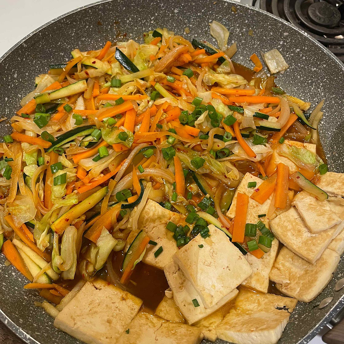 Korean Tofu with Veggies