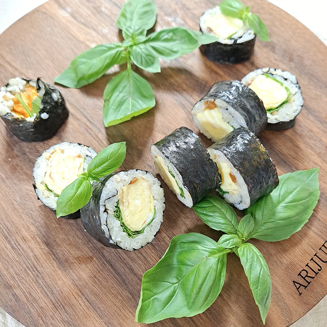 와인안주 향긋한 바질김밥