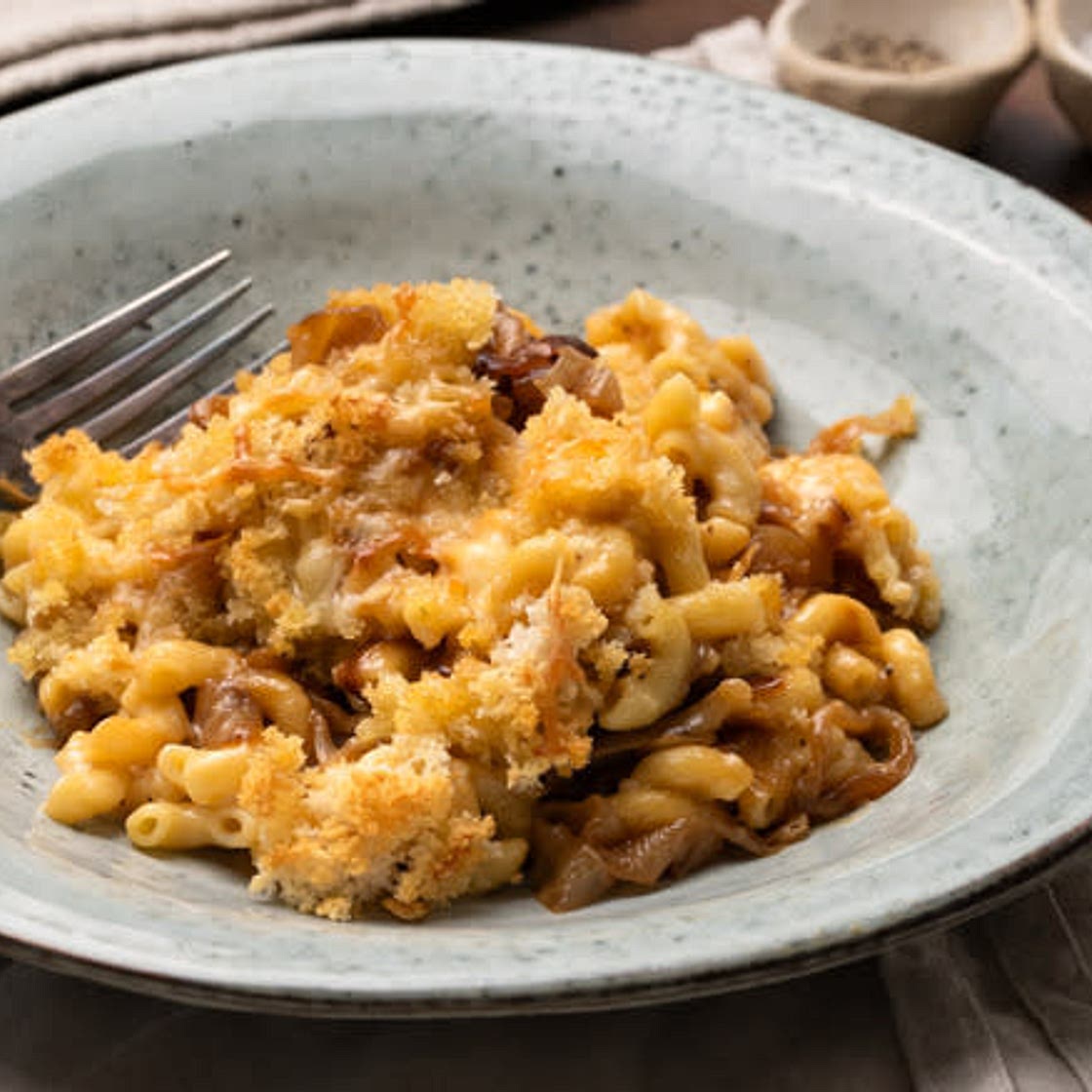 D'licious French Onion Macaroni & Cheese