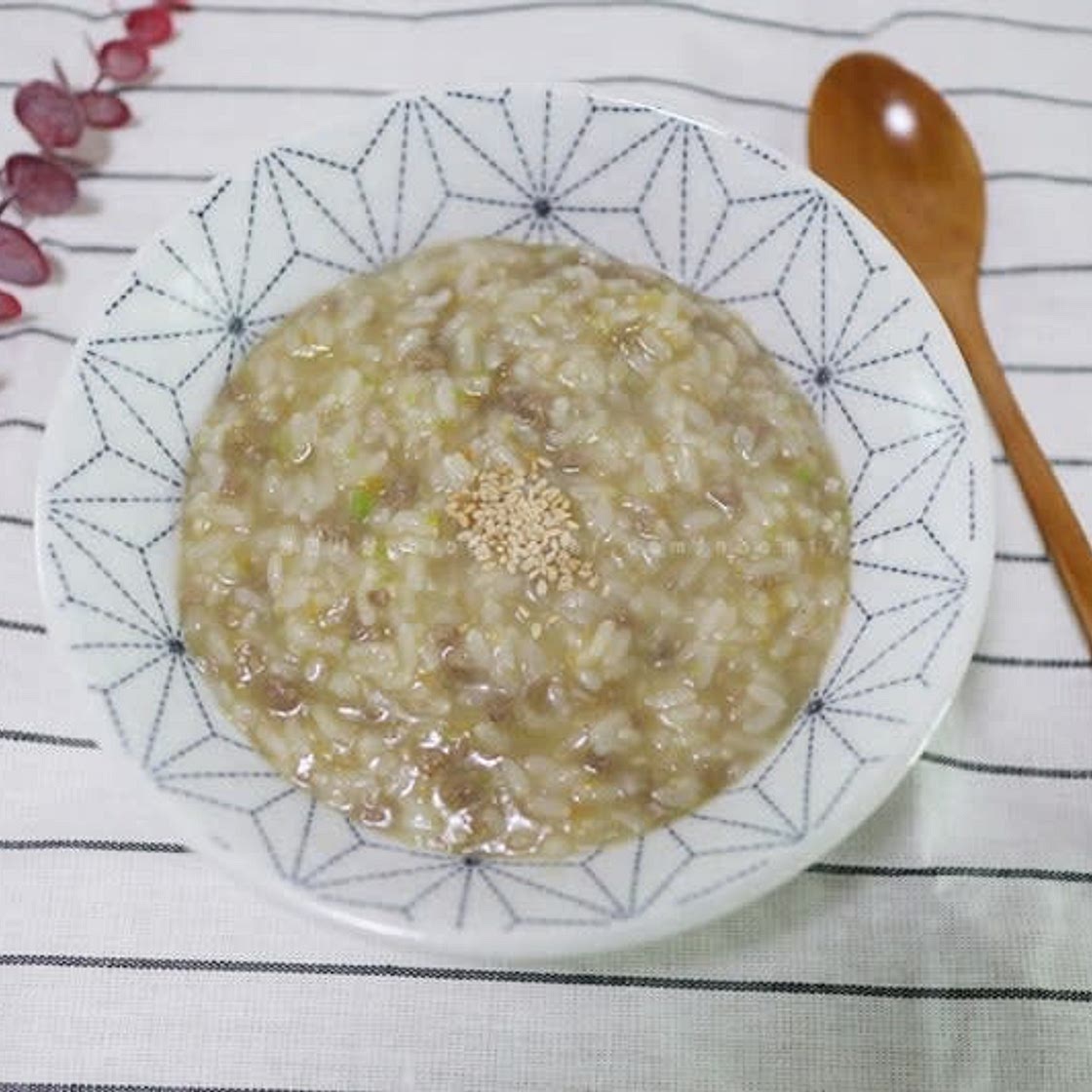 소고기야채죽 만들기