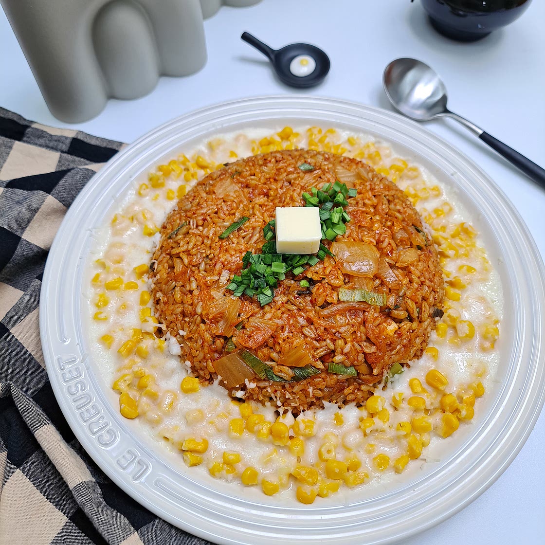 콘치즈 김치볶음밥