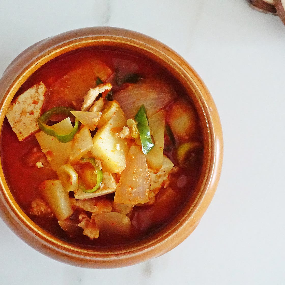 감자고추장찌개 돼지고기 넣어서 푸짐하게 ~