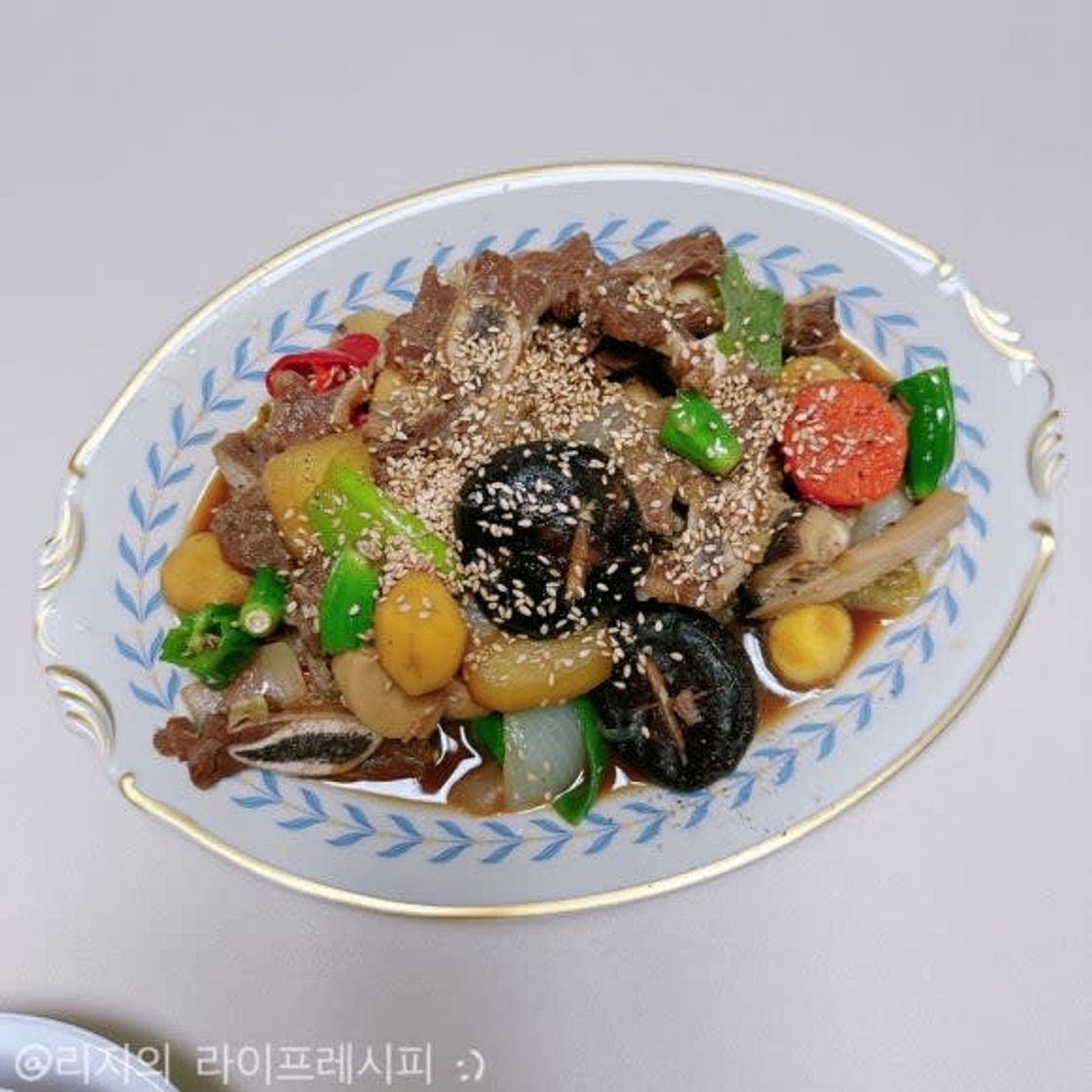 명절음식 소갈비찜 레시피 LA갈비찜 만들기