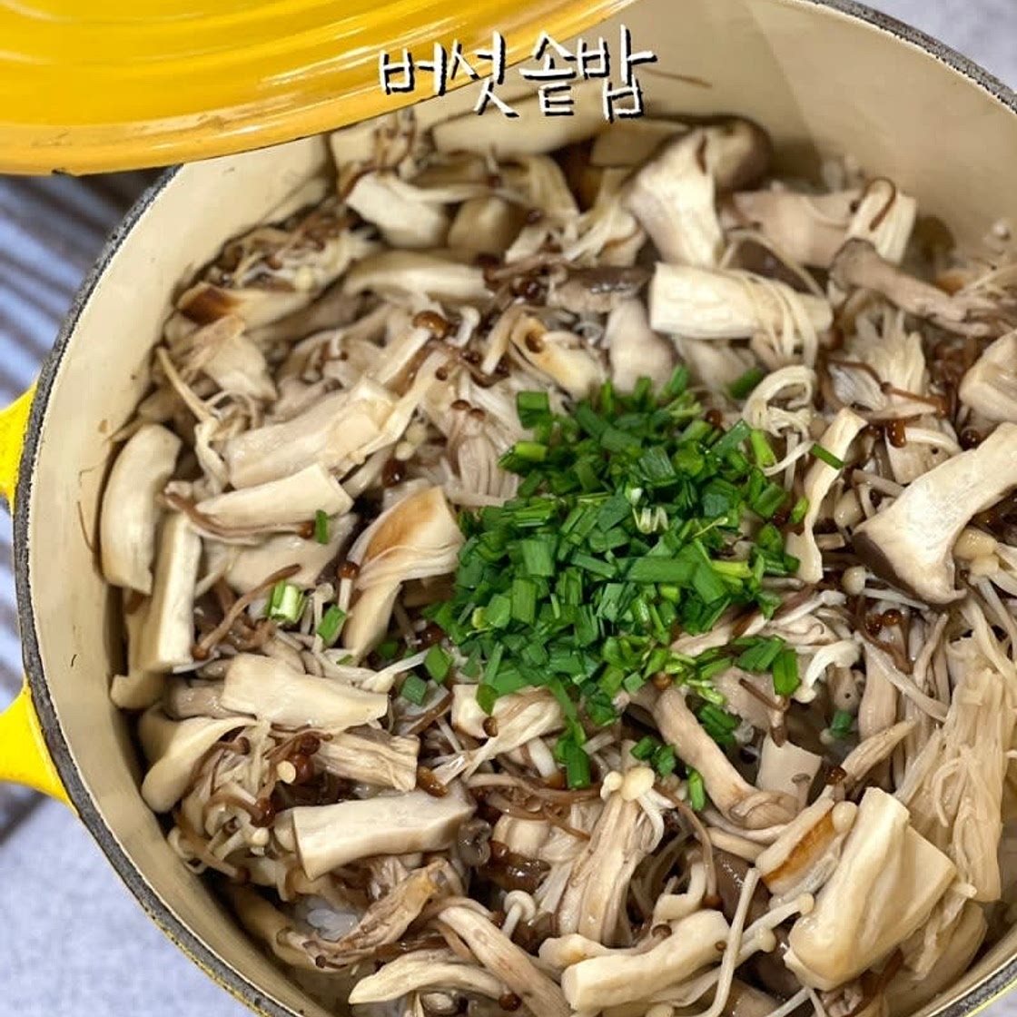 버섯솥밥 만들기 솥밥 물조절 불조절 솥밥짓기 성공하는 방법