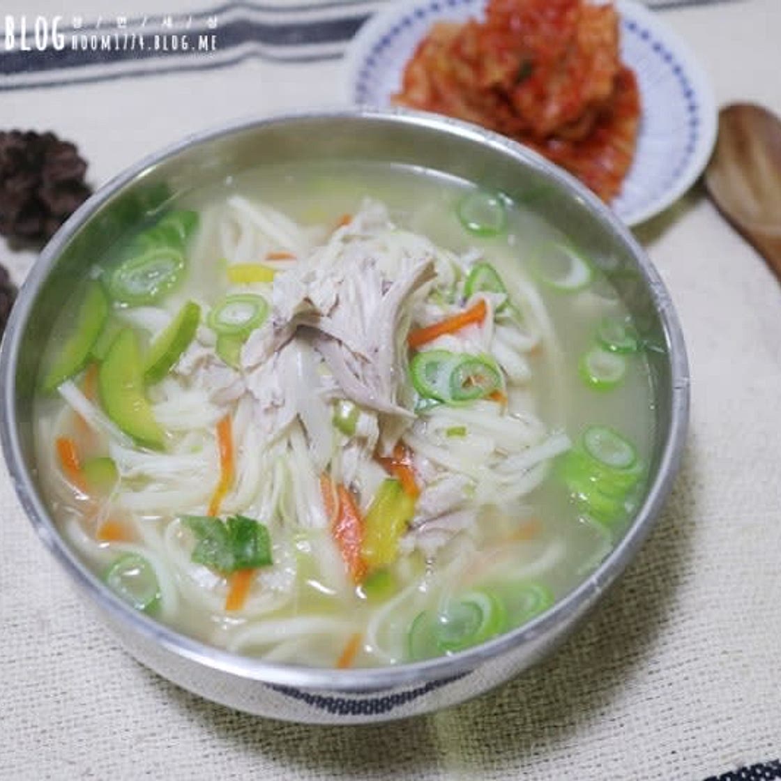 닭한마리칼국수 만들기,닭칼국수만드는법