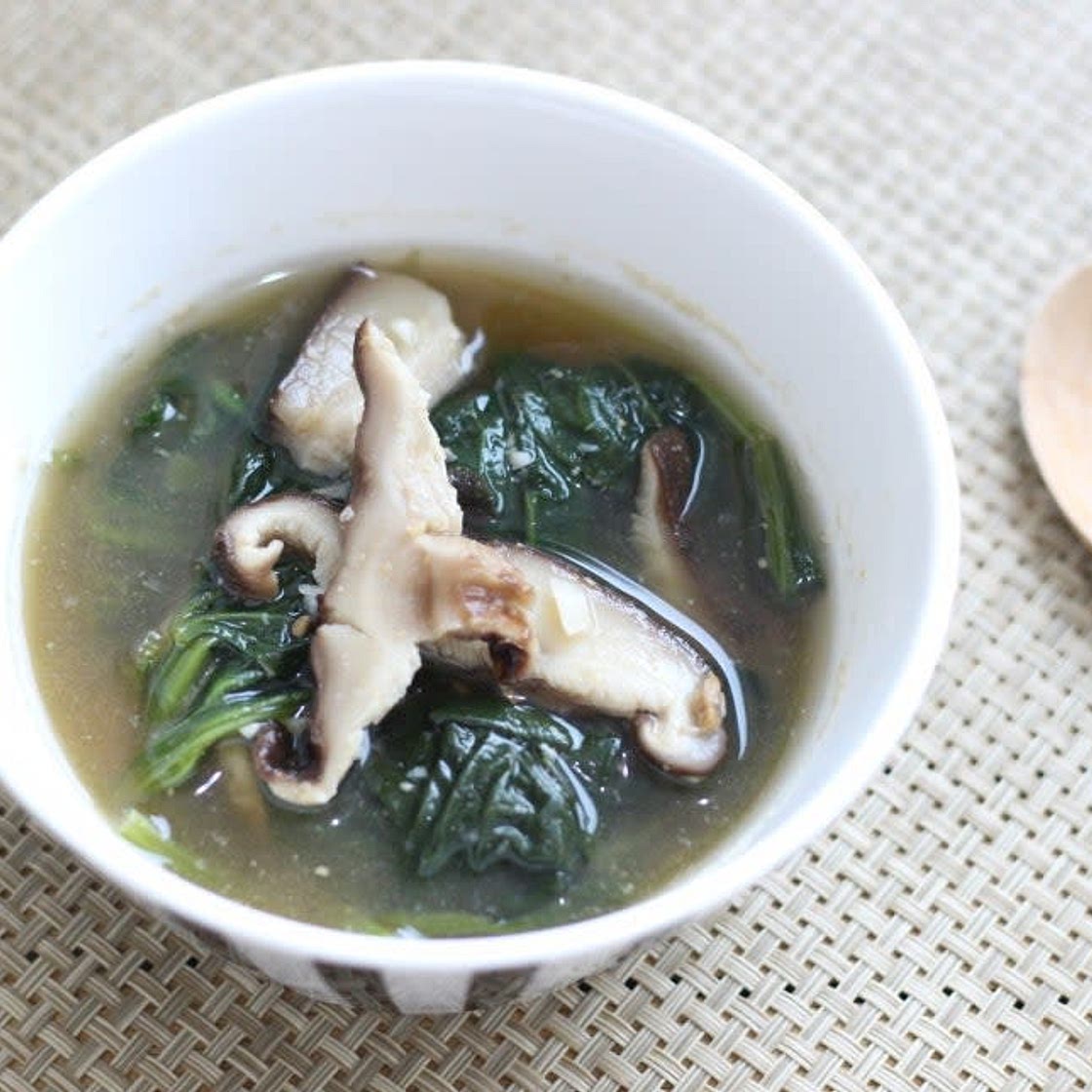 시금치된장국 맛있게끓이는법 아기도 잘먹어요 ~