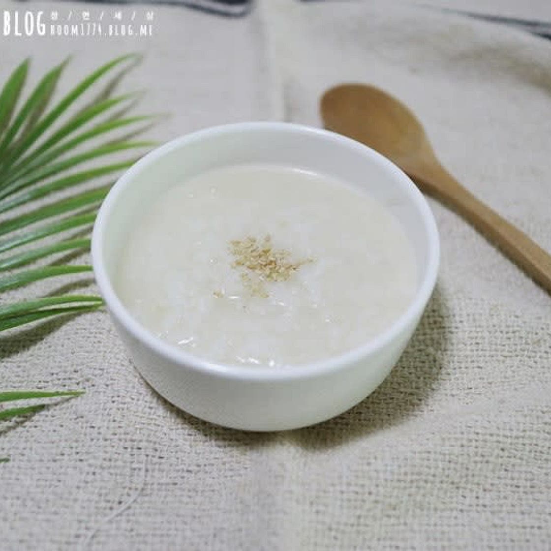 아플때먹는 죽, 초간단 흰죽만들기