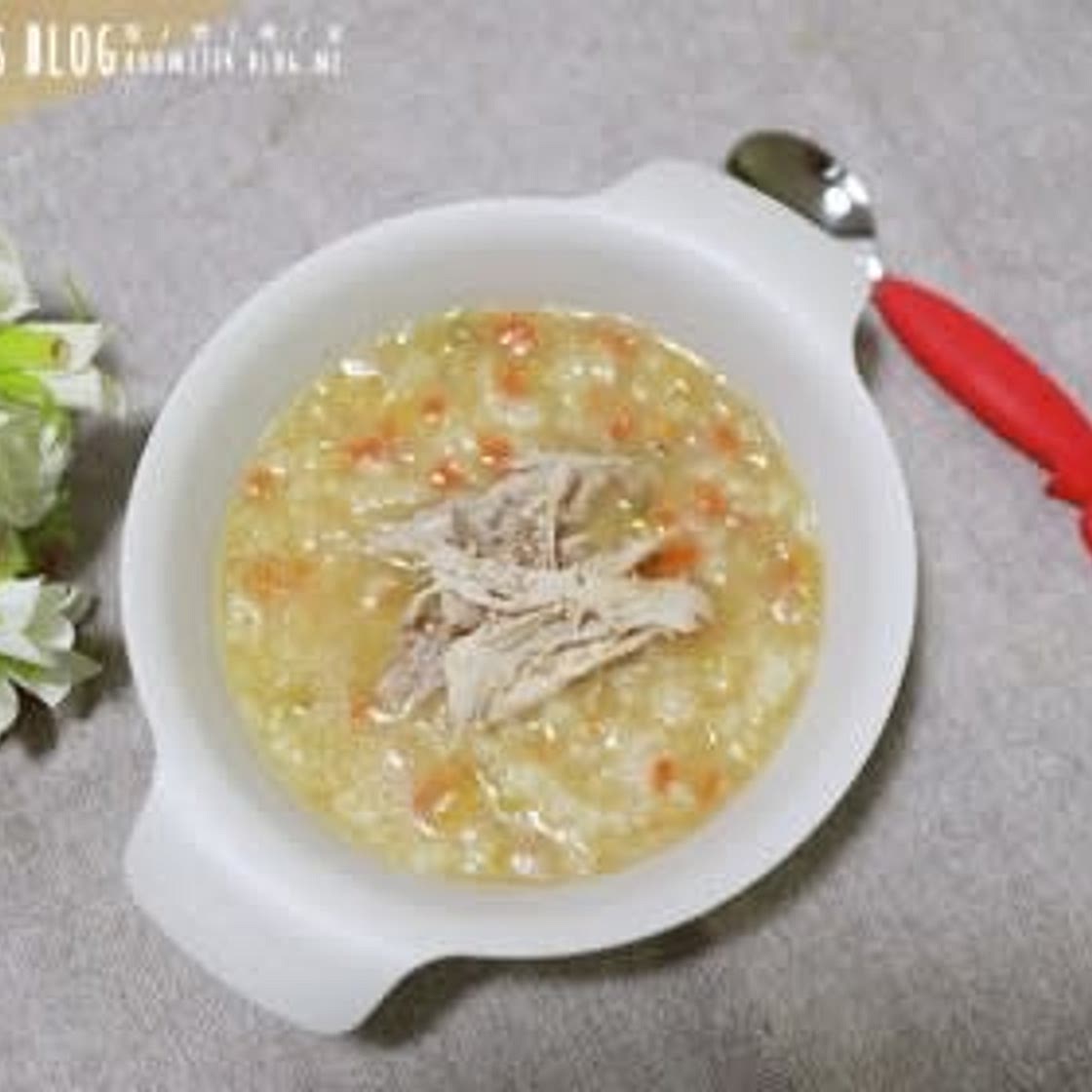 아기 삼계죽"만들기