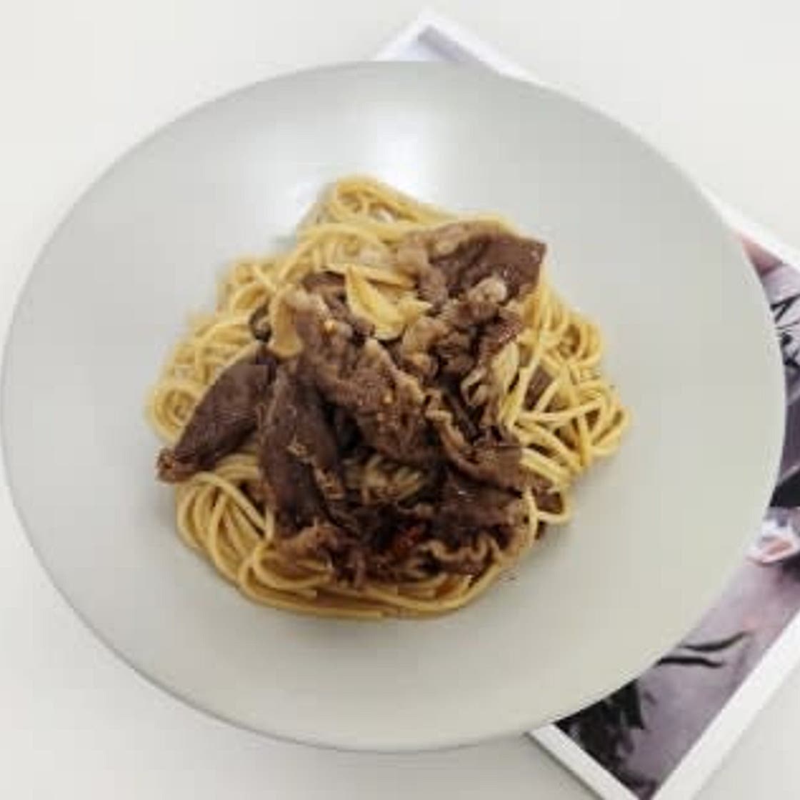 짭쪼름하고 맛있는 간장파스타, 차돌박이파스타